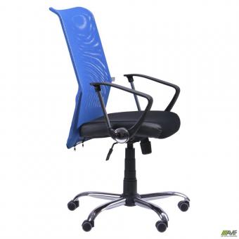 Кресло AMF АЭРО HB - сетка черный, синий