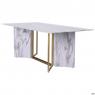 Стол обеденный AMANDA Gold - Золото,Bianco Carrara