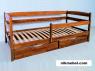 Ліжко ЄВА з боковою планкою/ящиками (колекція МАРІЯ)