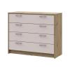 Комод Doros Ронді Дуб Артизан/Кашемір 4 ящики 100х40х82 DRS-011782 (41516187)