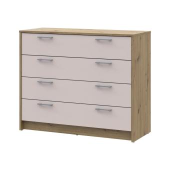 Комод Doros Ронді Дуб Артизан/Кашемір 4 ящики 100х40х82 DRS-011782 (41516187)