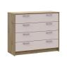 Комод Doros Ронді Дуб Артизан/Кашемір 4 ящики 100х40х82 DRS-011782 (41516187)