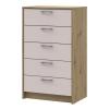 Комод Doros Ронді Дуб Артизан/Кашемір 5 ящиків 60х40х100 DRS-011784 (41516189)