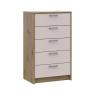 Комод Doros Ронді Дуб Артизан/Кашемір 5 ящиків 60х40х100 DRS-011784 (41516189)