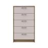 Комод Doros Ронді Дуб Артизан/Кашемір 5 ящиків 60х40х100 DRS-011784 (41516189)