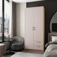 Шафа для одягу Doros Ронді Дуб Артизан/Кашемір 2ДСП 82х52х195 DRS-011660 (80737805)