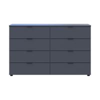 Комод Doros Рон 8 Графіт 8 Ящиків 130х38х81 DRS-011775 (41516173)