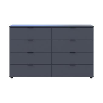 Комод Doros Рон 8 Графіт 8 Ящиків 130х38х81 DRS-011775 (41516173)