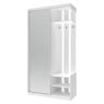 Передпокій з дзеркалом Doros City One Door 110х45х210 см Білий (DRS-011404)
