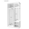 Передпокій з дзеркалом Doros City One Door 110х45х210 см Білий (DRS-011404)