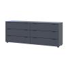 Комод Doros Рон 9 Графіт 6 Ящиків 160х38х62 DRS-011778 (41516176)