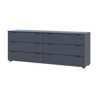 Комод Doros Рон 9 Графіт 6 Ящиків 160х38х62 DRS-011778 (41516176)