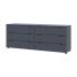 Комод Doros Рон 9 Графіт 6 Ящиків 160х38х62 DRS-011778 (41516176)