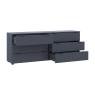 Комод Doros Рон 9 Графіт 6 Ящиків 160х38х62 DRS-011778 (41516176)