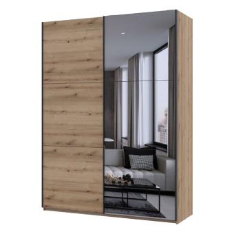 Шафа купе Doros G-Caiser Дуб Евок 1 ДСП / 1 зеркало 180х60х240 (DRS-011578)