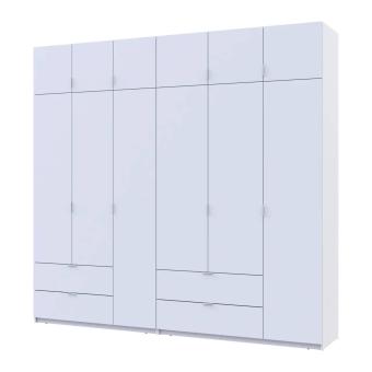 Шафа для одягу Doros Лукас Біла 3+3 ДСП 255х50х240 DRS-011684 (42005110)