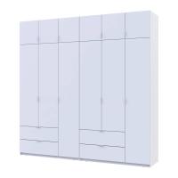 Шафа для одягу Doros Лукас Білий 3+3 ДСП 240х50х240 DRS-011683 (42005106)