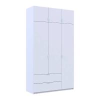 Шафа для одягу Doros Лукас Білий 3ДСП 135х50х240 DRS-011652 (80737800)