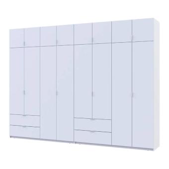 Шафа для одягу Doros Лукас Білий 4+4 ДСП 320х50х240 DRS-011690 (42005126)