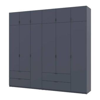 Шафа для одягу Doros Лукас Графіт 3+3 ДСП 255х50х240 DRS-011694 (42005113)