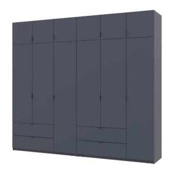 Шафа для одягу Doros Лукас Графіт 3+3 ДСП 270х50х240 DRS-011695 (42005117)