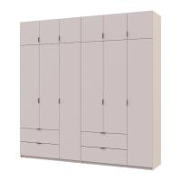 Шафа для одягу Doros Лукас Кашемір 3+3 ДСП 240х50х240 DRS-011713 (42005108)