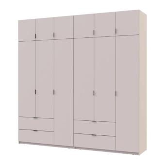 Шафа для одягу Doros Лукас Кашемір 3+3 ДСП 240х50х240 DRS-011713 (42005108)