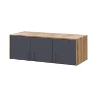 Антресоль Doros Ронді Дуб Артизан/Графіт 3 ДСП 121х52х41 DRS-011605 (80737822)
