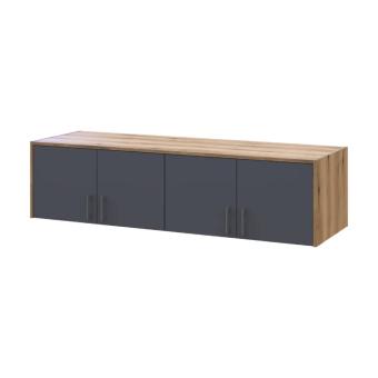 Антресоль Doros Ронді Дуб Артизан/Графіт 4 ДСП 160х52х41 DRS-011604 (80737832)