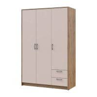 Шафа для одягу Doros Ронді Дуб Артизан/Кашемір 3ДСП 121х52х195 DRS-011661 (80737815)
