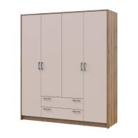 Шафа для одягу Doros Ронді Дуб Артизан/Кашемір 4ДСП 160х52х195 DRS-011662 (80737825)