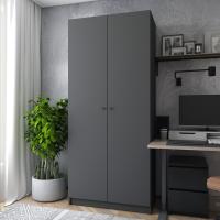 Шафа розпашна для одягу Doros Промо 90х48х204 см Графіт (DRS-011199)