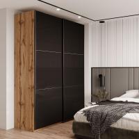 Шафа купе Doros G-Caiser Дуб Евок 2 Стекла / 3 частини 180х60х240 (DRS-011574)