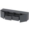 Тумба під ТВ Doros Рон 4 180х38х50 см Графіт (DRS-011299)