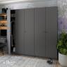Комплект шаф для одягу Doros Промо (2 шт.) 225х48х204 см Графіт (DRS-011213)