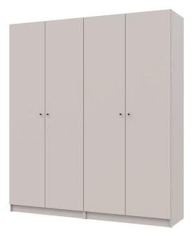 Комплект шаф для одягу з полицями Doros Промо (2 шт.) 180х48х204 см Кашемір (DRS-011466)