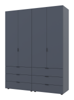 Комплект шаф для одягу Doros Гелар (2 шт.) 155х49,5х203,4 см Графіт (DRS-011117)