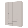 Комплект шаф для одягу Doros Гелар (2 шт.) 155х49,5х203,4 см Кашемір (DRS-011238)