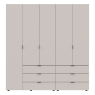 Комплект шаф для одягу Doros Гелар (2 шт.) 193,7х49,5х203,4 см Кашемір (DRS-011239)