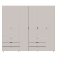 Комплект шаф для одягу Doros Гелар (2 шт.) 232,5х49,5х203,4 см Кашемір (DRS-011240)