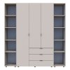 Комплект шаф для одягу Doros Гелар (3 шт.) 192,6х49,5х203,4 см Кашемір (DRS-011246)