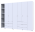 Комплект шаф для одягу Doros Гелар (3 шт.) 270,7х49,5х203,4 см Білий (DRS-011178)