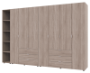 Комплект шаф для одягу Doros Гелар (3 шт.) 309,4х49,5х203,4 см Дуб сонома (DRS-011164)