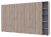Комплект шаф для одягу Doros Гелар (3 шт.) 348,2х49,5х203,4 см Дуб сонома (DRS-011166)