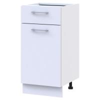 Кухонний модуль нижній Doros Лея НЯ82_40 40х46,6х82 см Білий/Дуб сонома (DRS-011366)