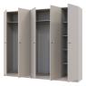 Комплект шаф для одягу Doros Промо (2 шт.) 225х48х204 см Кашемір (DRS-011212)