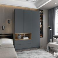 Шафа для одягу з нішою Doros Дейл 150х52х220 см Графіт/Дуб евок (DRS-011282)