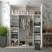 Шафа-купе двохдверна Doros G-Caiser 180х60х240 см Білий/1 Дзеркало (DRS-011236)