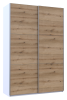Шафа-купе двохдверна Doros G-Caiser 160х60х240 см Білий/Дуб евок (DRS-011022)