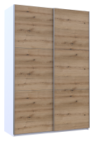 Шафа-купе двохдверна Doros G-Caiser 160х60х240 см Білий/Дуб евок (DRS-011022)